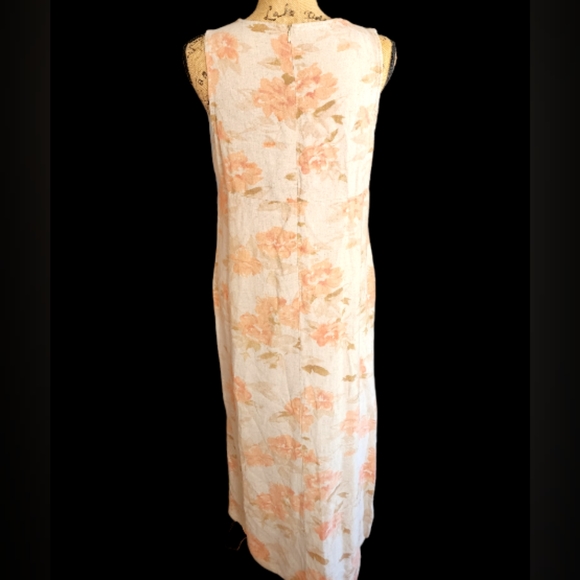 💥SALE💥FINAL DISCOUNT!!Casual Corner Annex Linen Blend Floral Dress. Size 8 - Picture 3 of 6